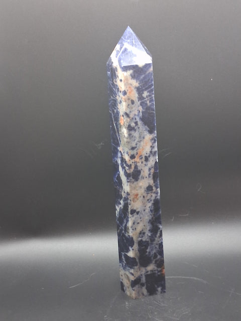 Large sodalite tower! 1.7 pounds, 9 inches tall