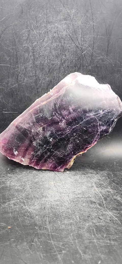 Florite slab! 9.5 ounces, 5 inches long, 3 inches wide!