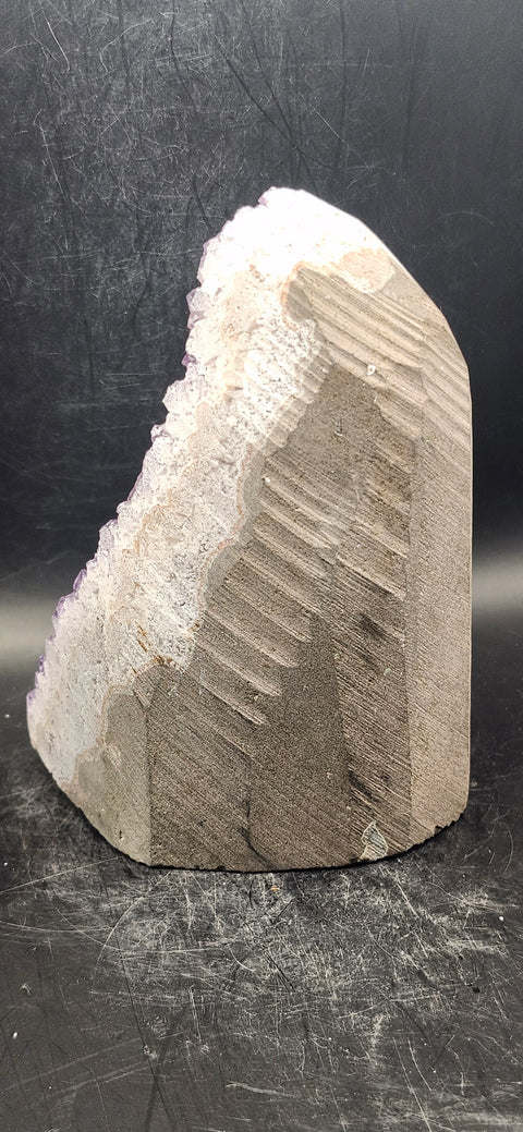 Amethyst cut base free form! 2 pounds, 5 inches tall, 3.5 wide, 3 thick