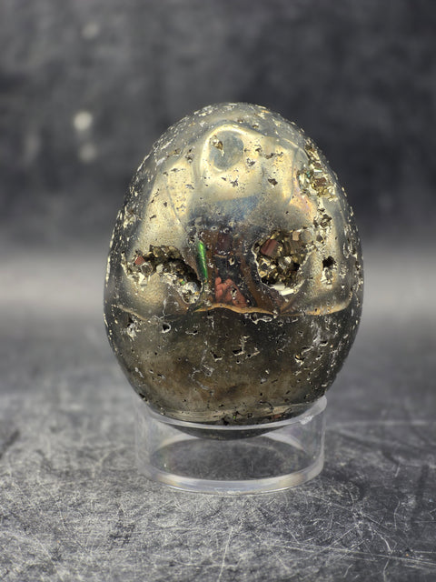 Pyrite egg! 7.7 ounces, 2.1 inches tall!