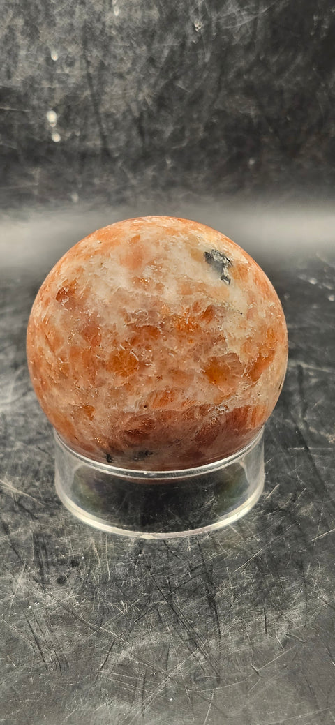 Sunstone sphere! 52.6mm, 2 inches, 7 ounces
