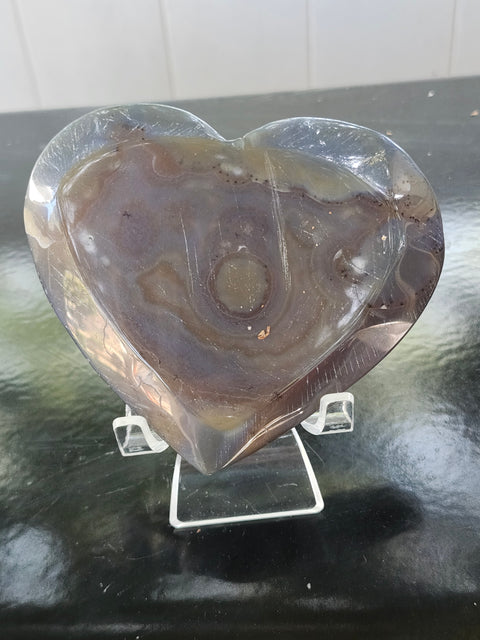 Agate heart! 12 ounces, 104.6mm wide, 4.12 inches