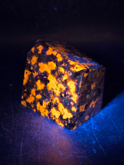 Flame stone free form! 7.4 ounces, 1.9 inches by 1.9"