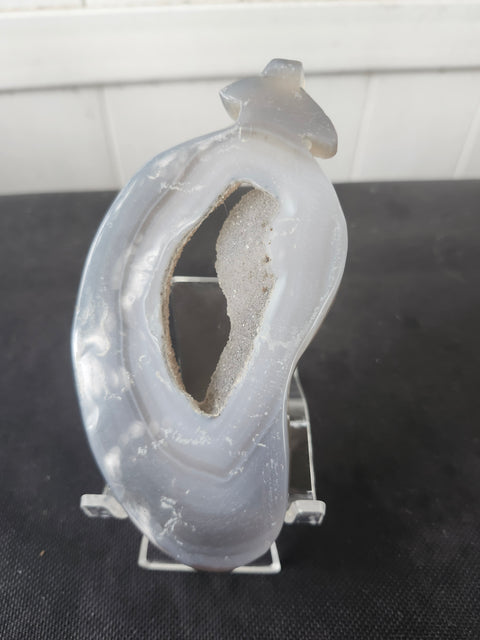 Druzy agate Jalapeño peper! 6 ounces 5 inches tall