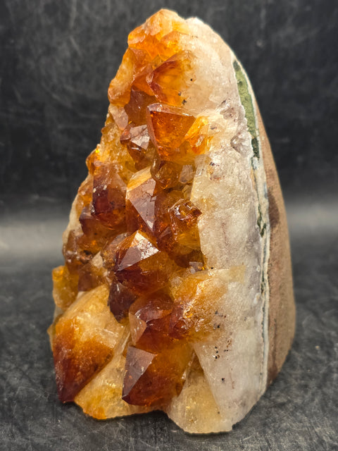 Citrine cut base free form! 1.1 pounds, 3.7 inches tall, 2.4" wide