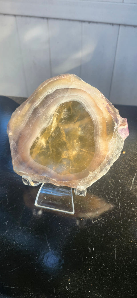 Agate slab, 10.3 ounces, 5 inches by 4 inches