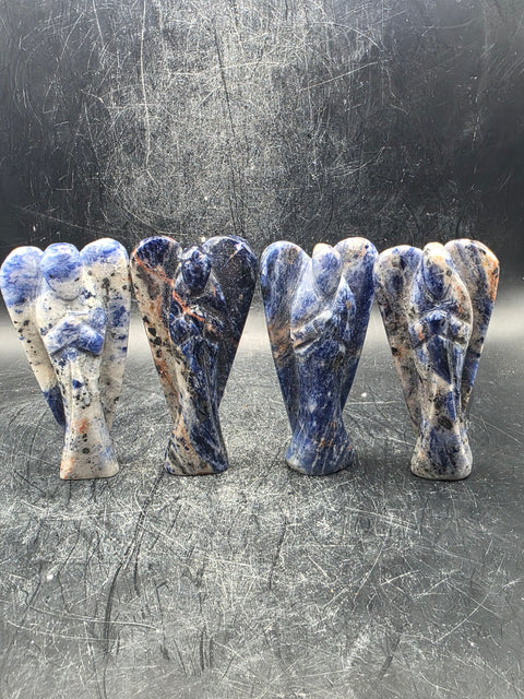 Sodalite angel!! 3 inches tall, 1.6 ounces!