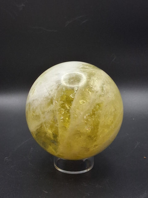 Citrine sphere! 73.2mm, 2.8 inches, 1.3 pounds! #rainbows