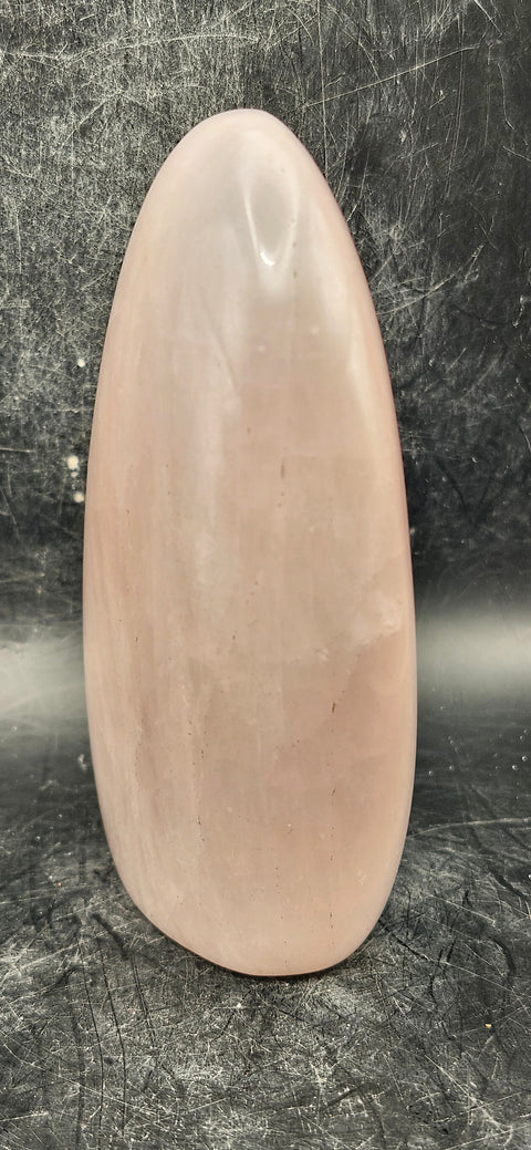 Rose quartz free-form! 15.9 ounces, 4.2 inches tall!