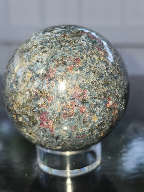 Ruby in kyanite sphere! 12 ounces, 57mm,2.24 inches