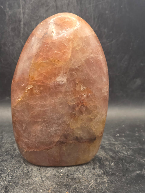 Red hematoid fire quartz free form! 13 ounces, 4.1 inches tall, 2.6" wide