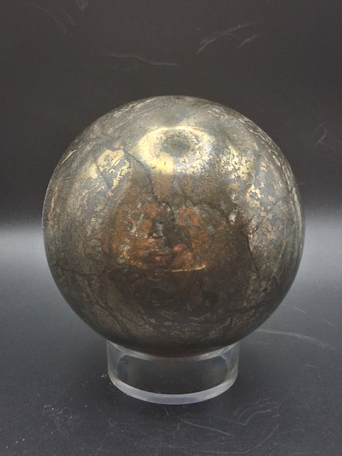 Large pyrite sphere! 86.4mm, 3.4 inches, 2.9 pounds