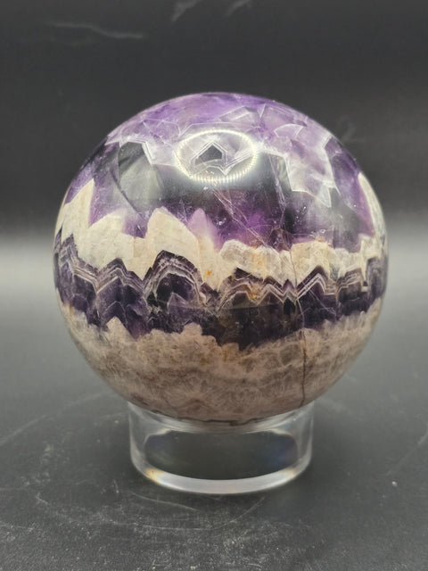 Dream amethyst sphere! 76.8mm, 3 inches, 1.6 pounds