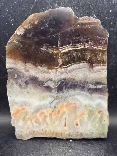Florite slab! 1.4 pounds, 5.5 inches tall, 4.5" wide