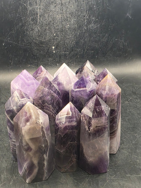 Dream chevron amethyst tower! 2 too 2.5 inches tall
