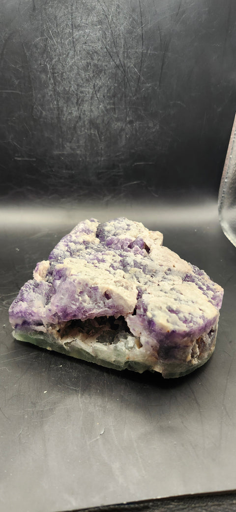 Druzy florite heart! 1.10 pounds! 5 inches wide, 5 inches tall