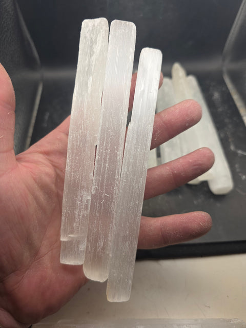 Large 5.5 inch raw selenite stick!