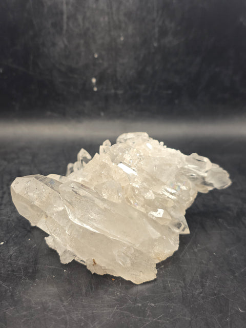 Clear quartz cluster! 10 ounces, 3.7 inches by 2.9 inches