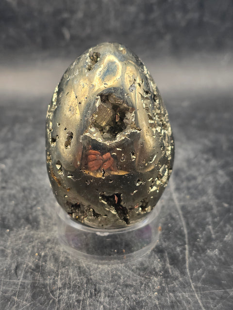 Pyrite egg! 6.5 ounces, 2.1 inches tall