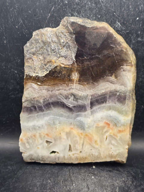 Florite slab! 1.4 pounds, 5.5 inches tall, 4.5" wide