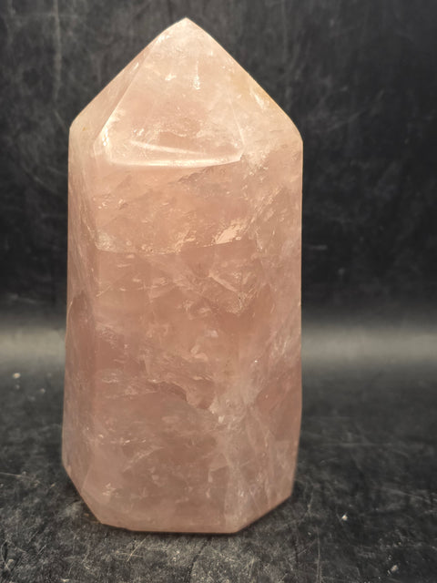Large rose quartz tower! 4.2 inches tall, 14 ounces