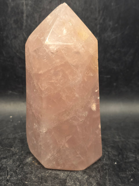 Large rose quartz tower! 4.2 inches tall, 14 ounces