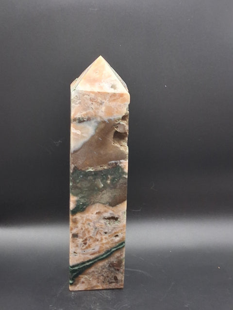 Large tree agate tower! 2 pounds, 8.5 inches!