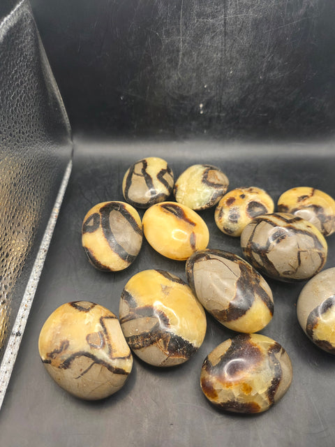 Septarian stone palm stone! 1.8 too 2.2 inchs!