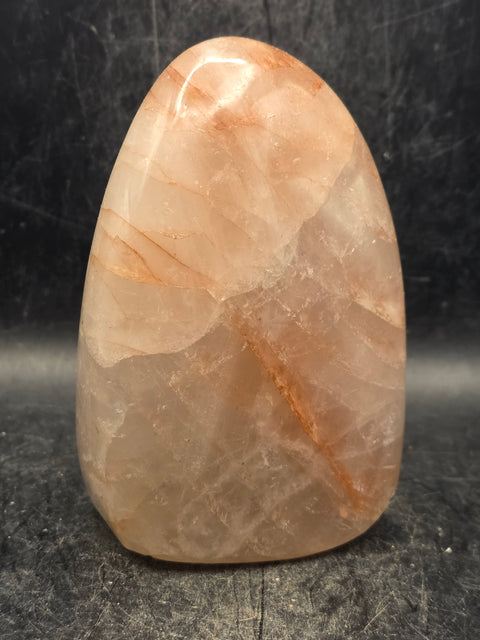 Red hematoid fire quartz free form! 1.3 pounds, 4.2 inches tall!