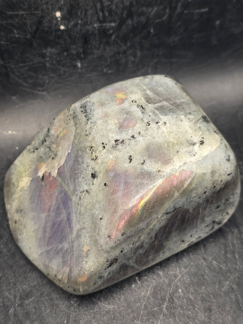 Purple/pink flash sunset labradorite free form, 10.3 ounces