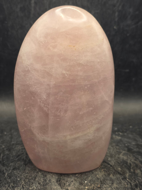Rose quartz free form! 10.5 ounces, 3.7 inches tall, 2.3 wide