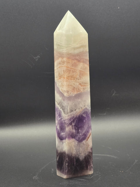 Large dream amethyst tower! 14.9 ounces, 7 inches tall