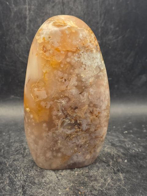 Flower agate free form! 11 ounces, 4 inches tall, 2.3" wide