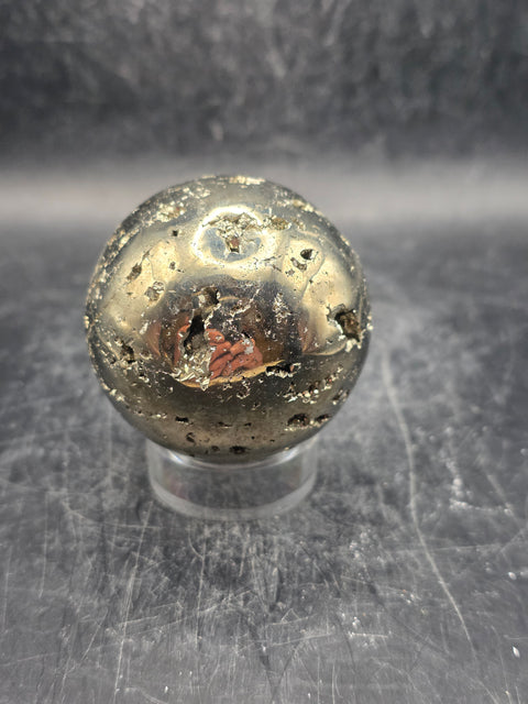 Pyrite sphere! 49mm, 1.9 inches, 9.2 ounces