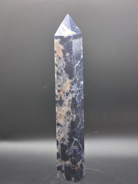 Large sodalite tower! 1.7 pounds, 9 inches tall