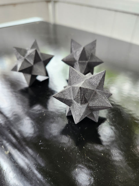 Shungite tetrahedron mercaba 2.5 inches wide!
