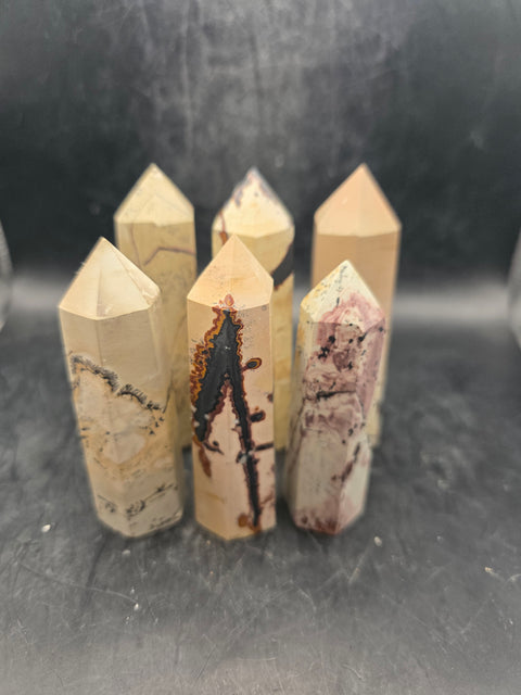 Natural picture jasper tower! 2.8 too 3.4 inches tall