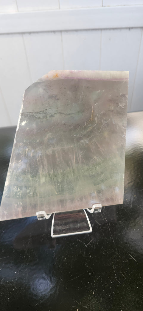 Florite slab, 1.6 pound, 5.25 inches tall by 4.25 wide!