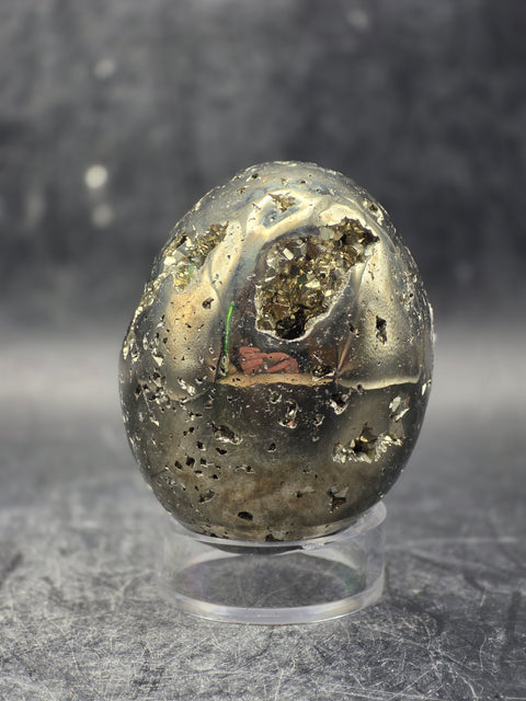 Pyrite egg! 7.7 ounces, 2.1 inches tall!