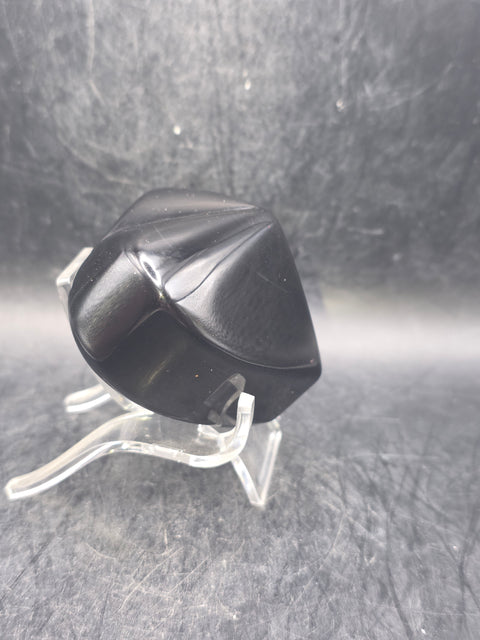 Rainbow obsidian heart! 4.8 ounces, 2.2 inches wide, 2.2" tall