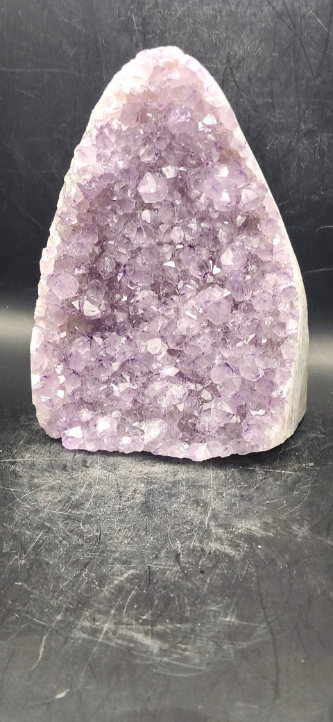 Amethyst cut base free form! 2 pounds, 5 inches tall, 3.5 wide, 3 thick