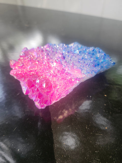 Blue and pink aura quartz 6.6 ounces