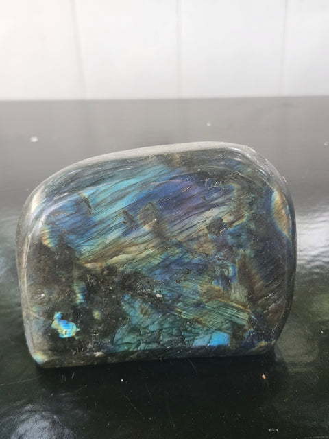 Labradorite free form! 1.2 pounds, 3.8 inches wide, 2.7 inches tall