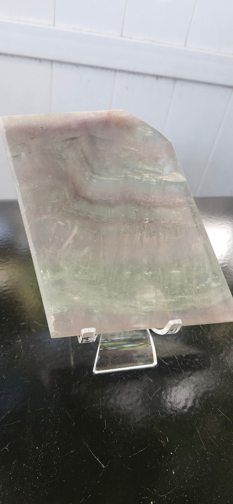Florite slab, 1.6 pound, 5.25 inches tall by 4.25 wide!