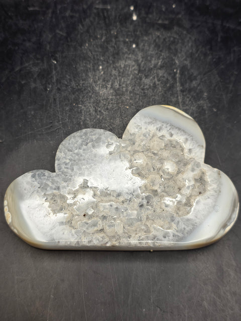 Druzy agate cloud! 4.6 ounces! 3.8 inches wide, 2.5 inches tall