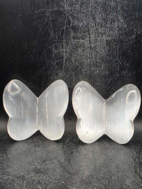 3D Selenite butterfly! 3.8 ounces,  2.8 inches wide