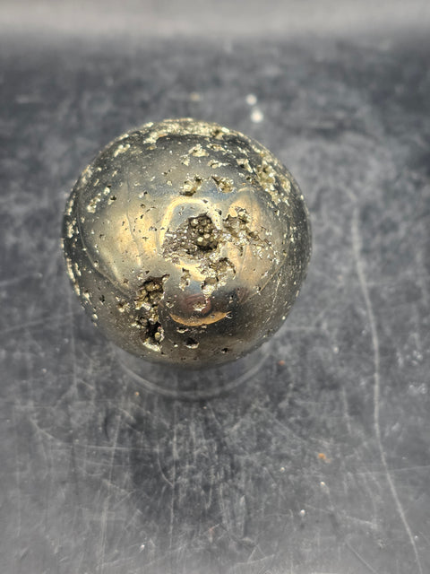 Pyrite egg! 7.9 ounces, 2.1 inches tall!