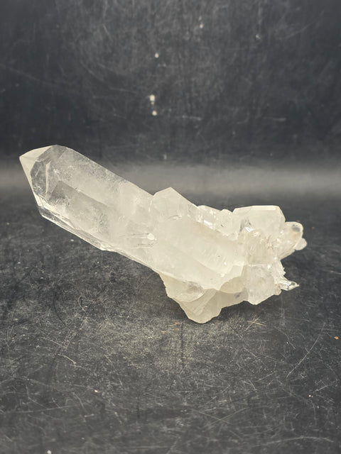 Clear quartz cluster! 5 ounces, 3.8 inches by 2.5 inches!