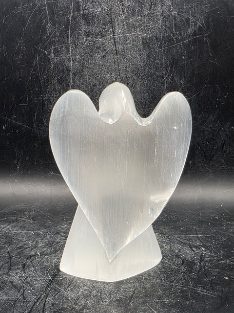 Polished Selenite angel! 3.7 inches tall, 6.5 ounces!