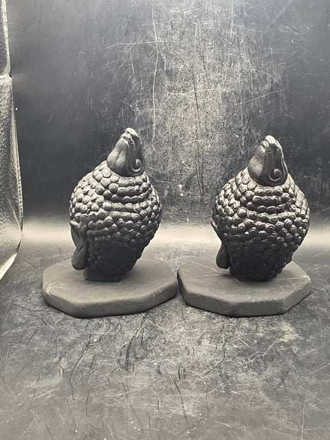 Shungite Buddha head figurine! 4.1 inches tall, 7.7 ounces!